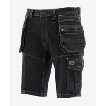 Spodnie krótkie monterskie COYOTE JEANS czarne