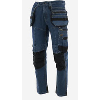 Spodnie do pasa monterskie SHERIFF JEANS niebieskie